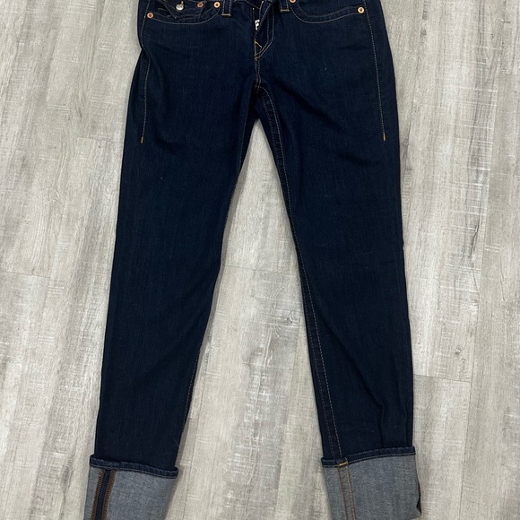 True Religion Women’s Jeans Size 31 Dark Wash Straight/Bootcut Made in USA - Picture 1 of 9